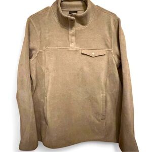 32 Degrees Light Brown Fleece Quarter Snap